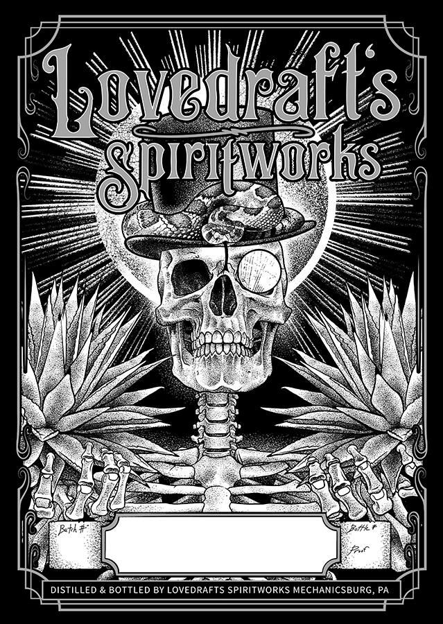 spiritlabels tequila label